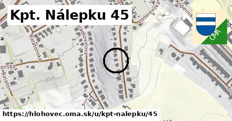 Kpt. Nálepku 45, Hlohovec