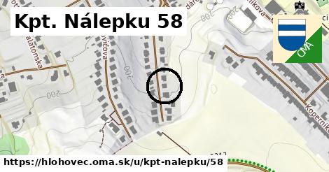 Kpt. Nálepku 58, Hlohovec