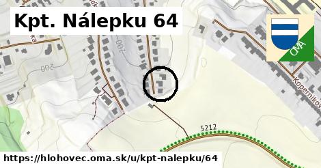 Kpt. Nálepku 64, Hlohovec