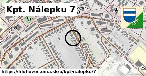 Kpt. Nálepku 7, Hlohovec