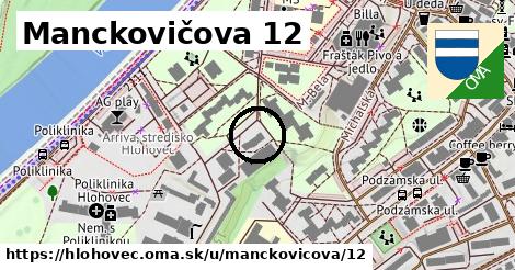 Manckovičova 12, Hlohovec