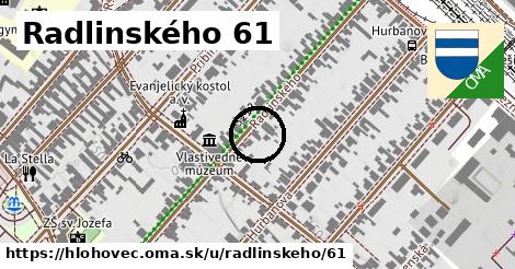 Radlinského 61, Hlohovec