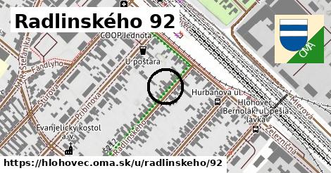 Radlinského 92, Hlohovec