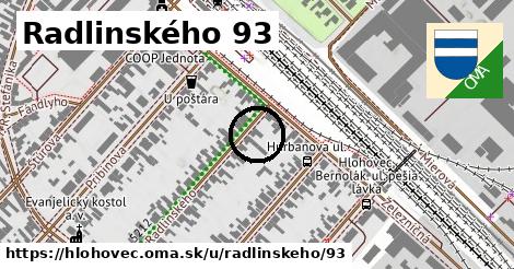 Radlinského 93, Hlohovec