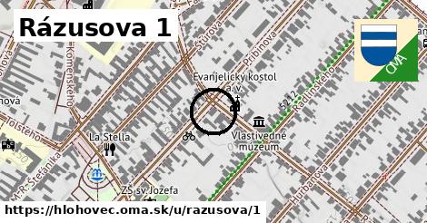 Rázusova 1, Hlohovec