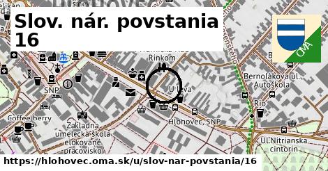 Slov. nár. povstania 16, Hlohovec