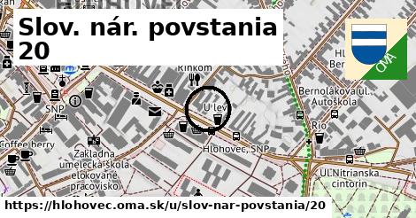 Slov. nár. povstania 20, Hlohovec