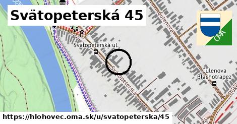 Svätopeterská 45, Hlohovec