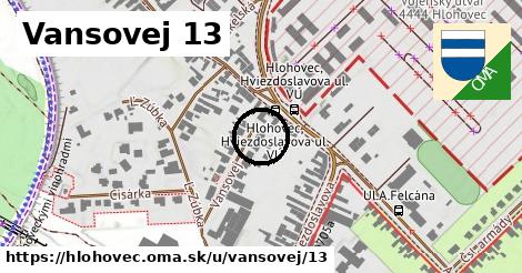 Vansovej 13, Hlohovec