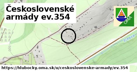 Československé armády ev.354, Hlubočky