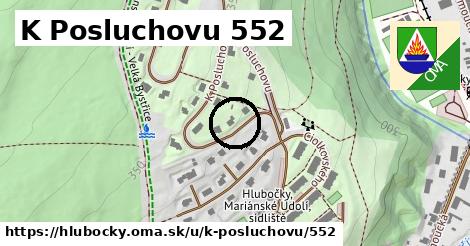 K Posluchovu 552, Hlubočky