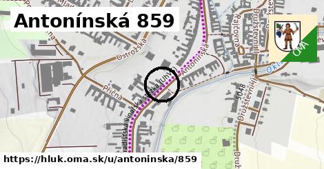 Antonínská 859, Hluk