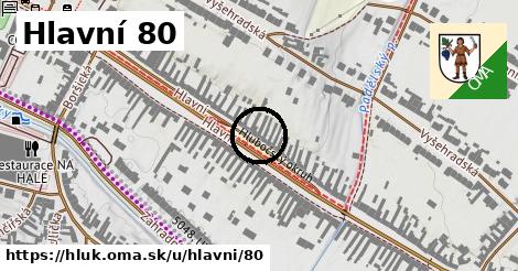 Hlavní 80, Hluk