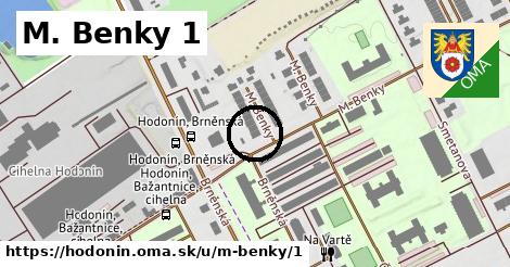 M. Benky 1, Hodonín