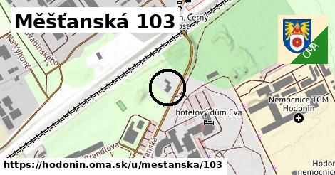 Měšťanská 103, Hodonín