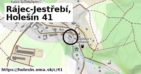 Rájec-Jestřebí, Holešín <span class="supisne">41</span>