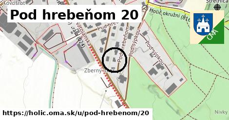 Pod hrebeňom 20, Holíč