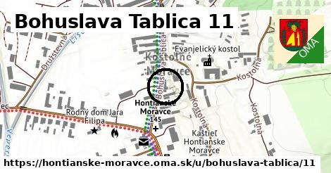 Bohuslava Tablica 11, Hontianske Moravce
