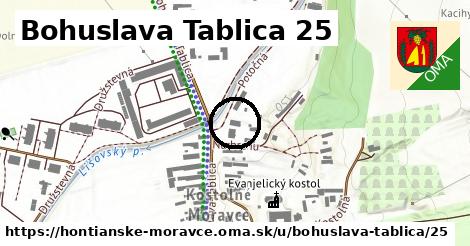 Bohuslava Tablica 25, Hontianske Moravce