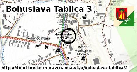 Bohuslava Tablica 3, Hontianske Moravce