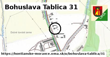 Bohuslava Tablica 31, Hontianske Moravce
