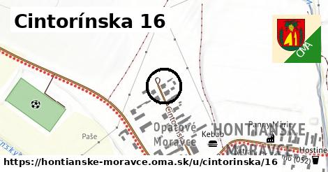 Cintorínska 16, Hontianske Moravce