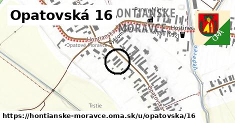 Opatovská 16, Hontianske Moravce