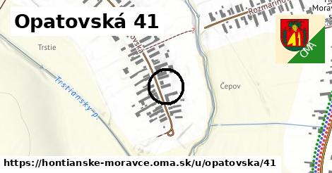 Opatovská 41, Hontianske Moravce