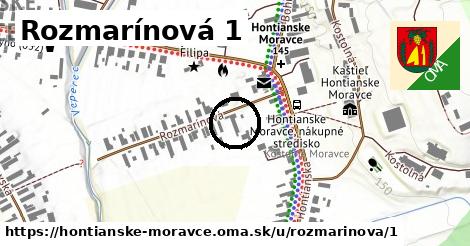 Rozmarínová 1, Hontianske Moravce