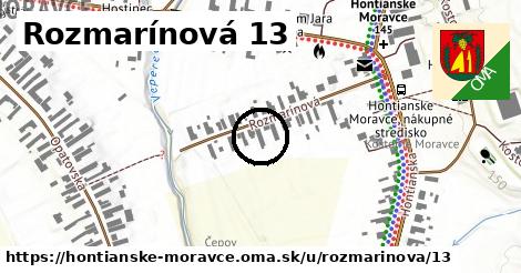 Rozmarínová 13, Hontianske Moravce