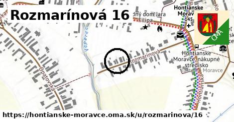 Rozmarínová 16, Hontianske Moravce