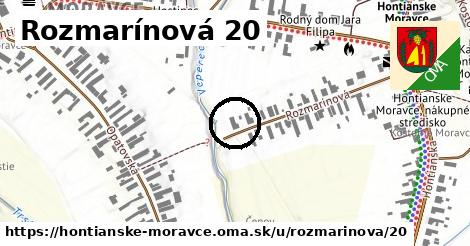 Rozmarínová 20, Hontianske Moravce