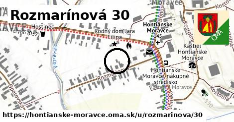 Rozmarínová 30, Hontianske Moravce