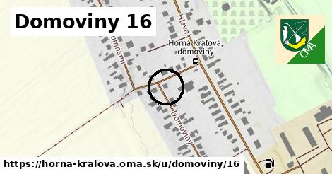 Domoviny 16, Horná Kráľová