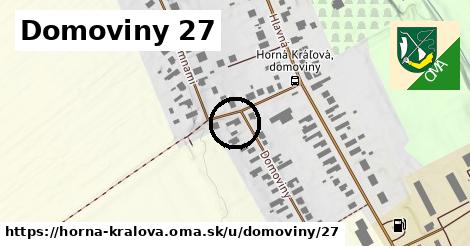 Domoviny 27, Horná Kráľová