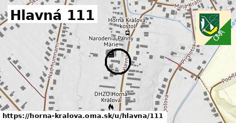 Hlavná 111, Horná Kráľová