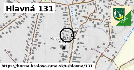 Hlavná 131, Horná Kráľová