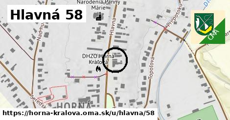 Hlavná 58, Horná Kráľová