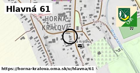 Hlavná 61, Horná Kráľová