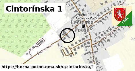 Cintorínska 1, Horná Potôň