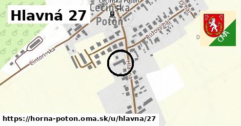 Hlavná 27, Horná Potôň