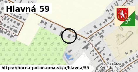 Hlavná 59, Horná Potôň