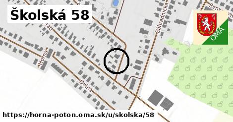Školská 58, Horná Potôň