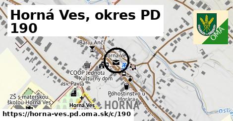 Horná Ves, okres PD <span class="supisne">190</span>