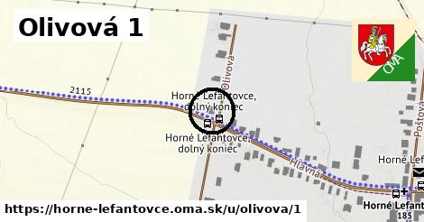 Olivová 1, Horné Lefantovce