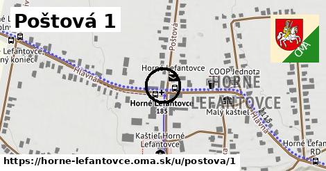 Poštová 1, Horné Lefantovce
