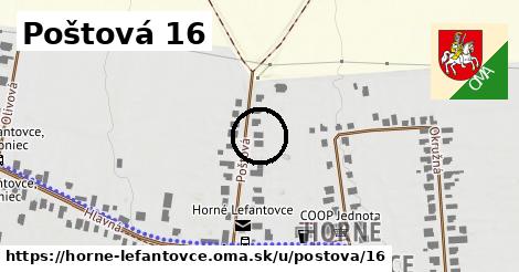 Poštová 16, Horné Lefantovce