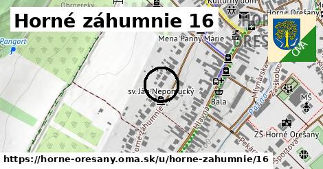 Horné záhumnie 16, Horné Orešany