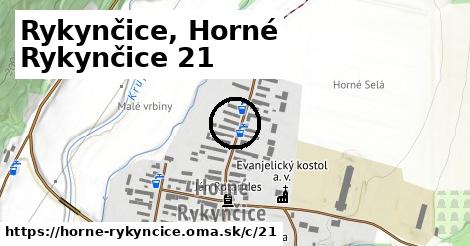 Rykynčice, Horné Rykynčice <span class="supisne">21</span>