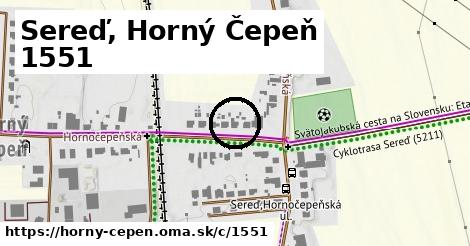 Sereď, Horný Čepeň <span class="supisne">1551</span>